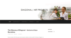 Desktop Screenshot of diagonalartprojects.com