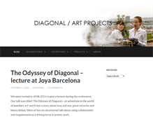 Tablet Screenshot of diagonalartprojects.com